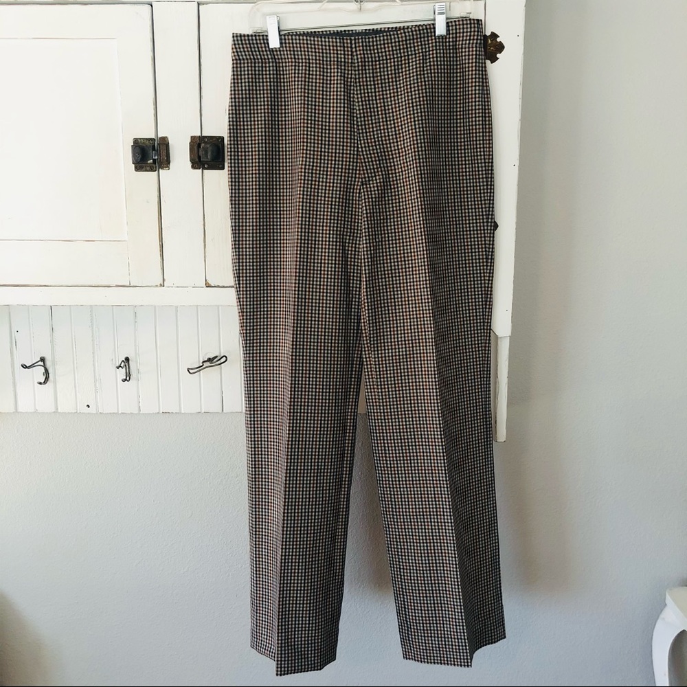 Maison Martin Margiela Check Wool Silk Pants 42